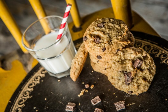 Biscuits à l'avoine et aux morceaux de chocolat