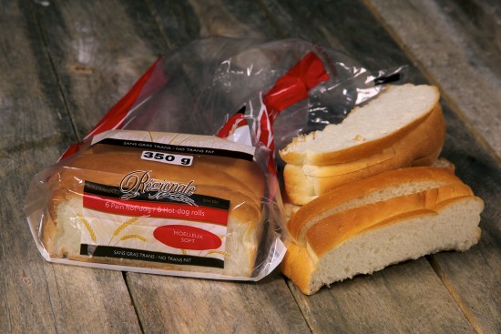 Plain hot dog buns
